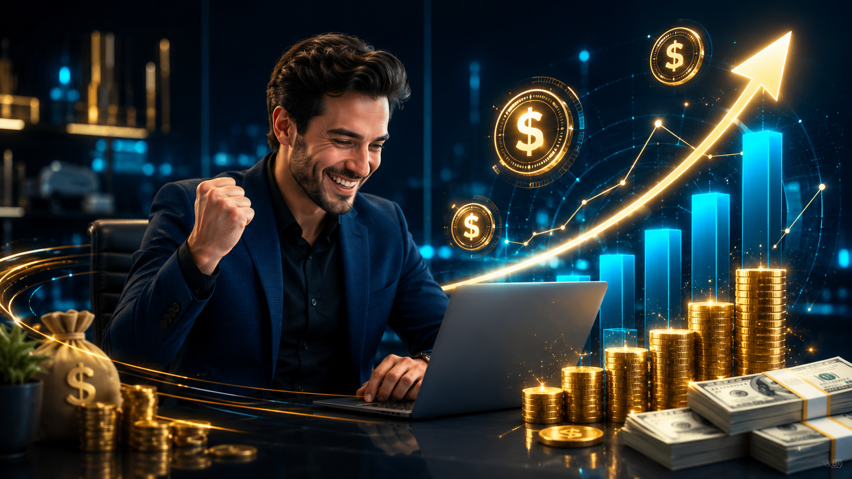 Businessman Start Making Money Today